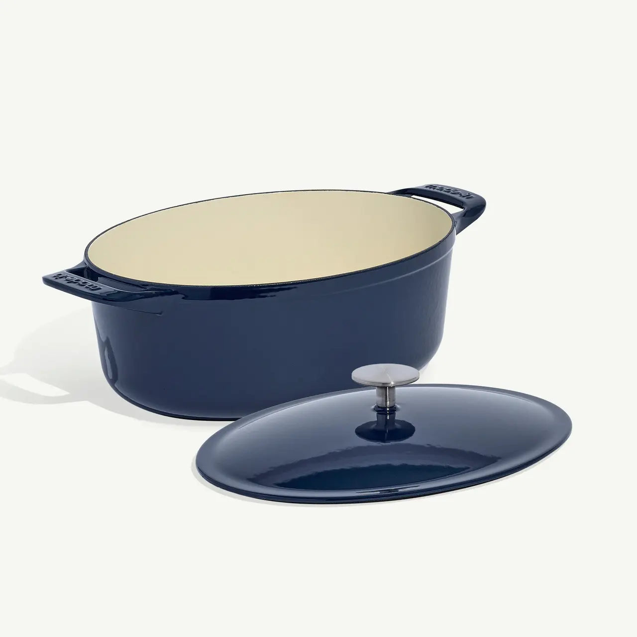 Enameled Cast Iron Dutch Oven -  7.5Qt Blue