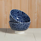 4 Inch Stamped Bowl - Indigo Geo