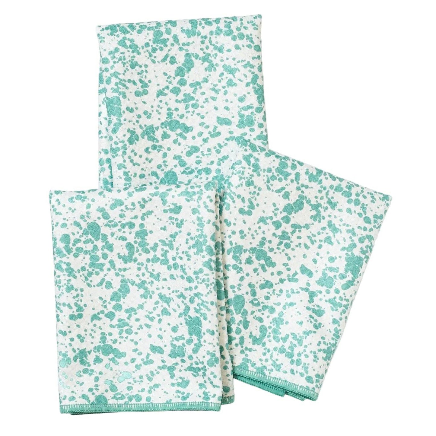 Mighty Mini Towel (Set of 3) Reversible - CC Linda Splatter: Menthe Green
