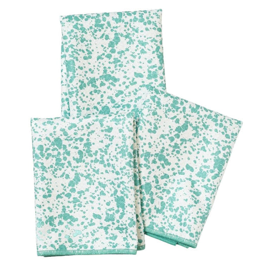 Mighty Mini Towel (Set of 3) Reversible - CC Linda Splatter: Menthe Green