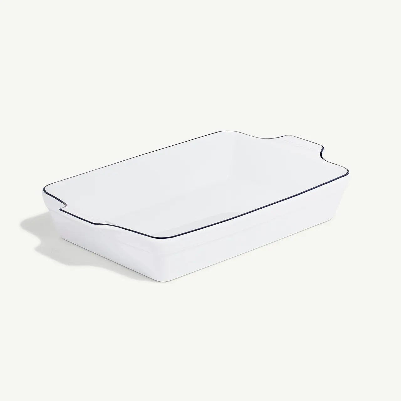 Rectangular Baking Dish - Navy Rim