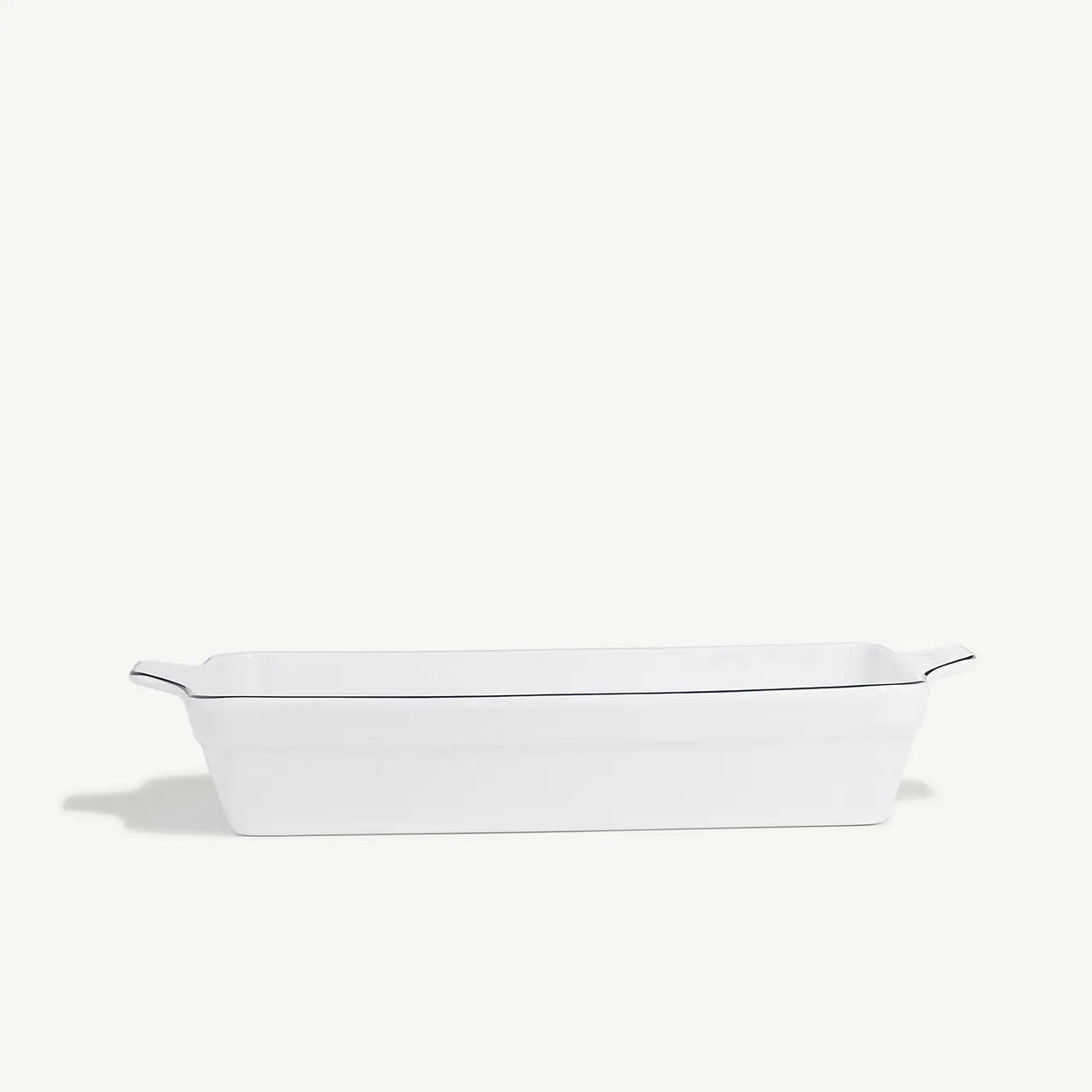 Rectangular Baking Dish - Navy Rim