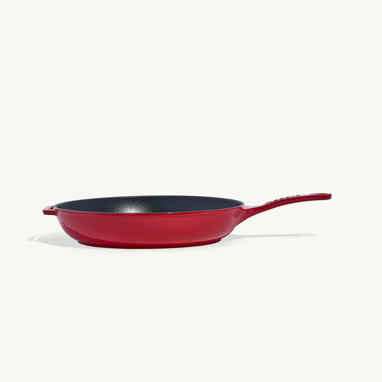 Enameled Cast Iron Skillet - Red