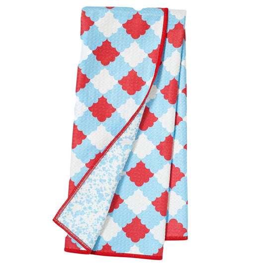 Anywhere Towel Reversible - CC Maria Splatter: Sky Blue