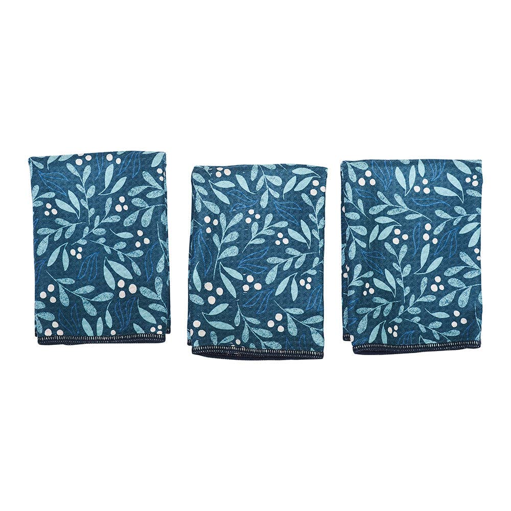 Mighty Mini Towels (Set of 3) - Reversable Eggnog Sflora