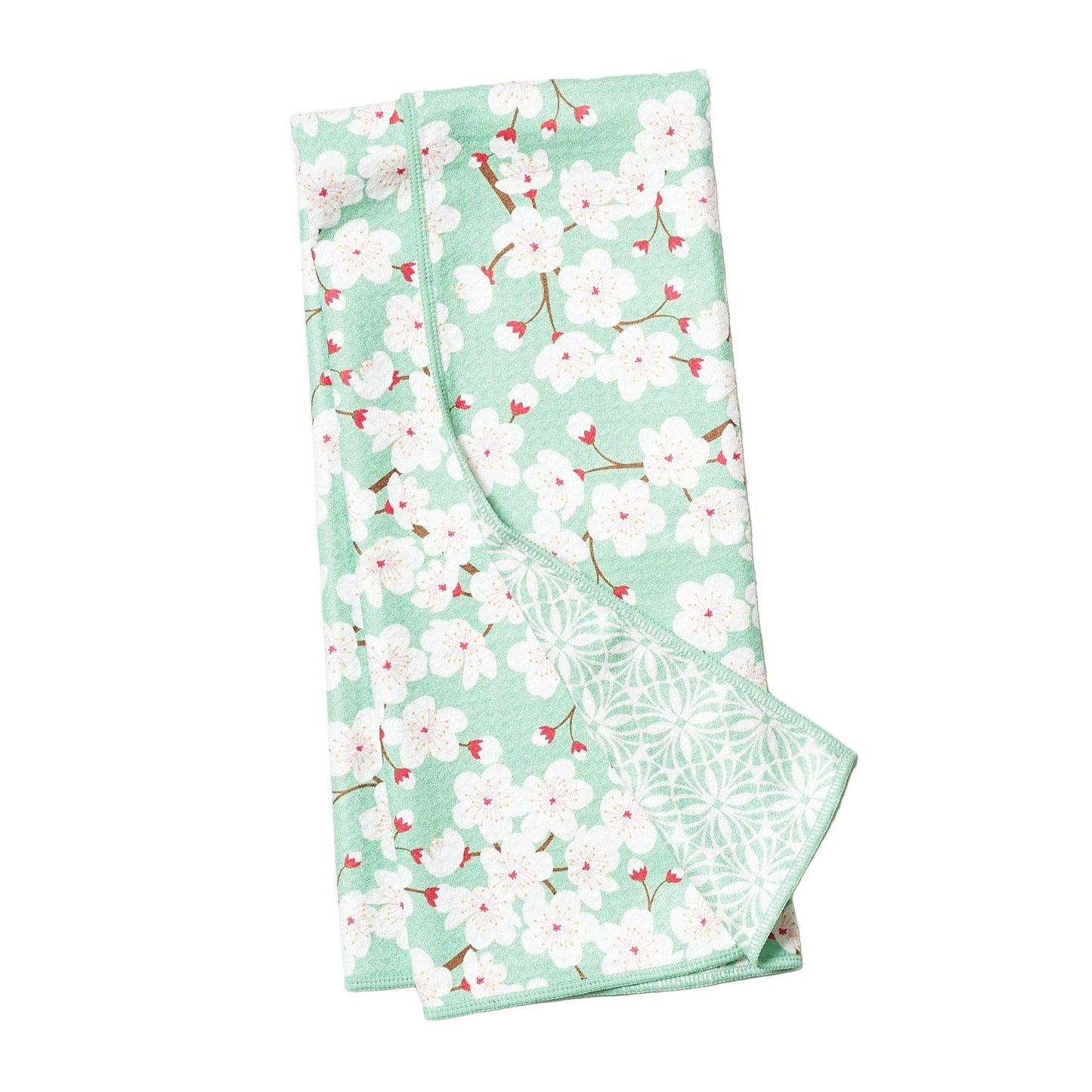 Anywhere Towel Reversible - Cherry Blossom: Meadow Green