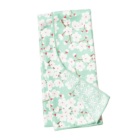 Anywhere Towel Reversible - Cherry Blossom: Meadow Green