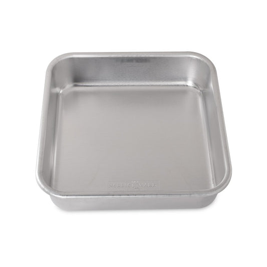 Every kitchen needs a square baking pan, and Nordic Wares is well-made to last through a lifetime of baking. With an encapsulated steel rim to prevent warping, this uncoated aluminum pan is suited for a variety of sweet and savory foods. Natural uncoated aluminum browns foods evenly. We’ve got you (and your cakes) covered! This square pan is designed to withstand the test of time and temperature, so it’s the perfect sidekick for your baking adventures. 