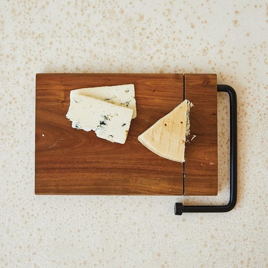 Acacia Wood Board Cheese Slicer Cutting Board