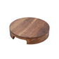 Pedestal Board with Handles made from Acacia Wood with 10 inch diameter by Creative Co-Op