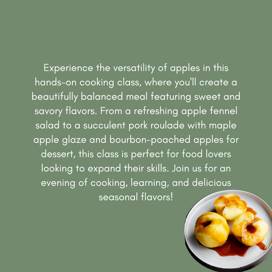 An Apple Affair -  Apple Sage Pork Roulade  - 6 PM, Thursday, March 27th, 2025