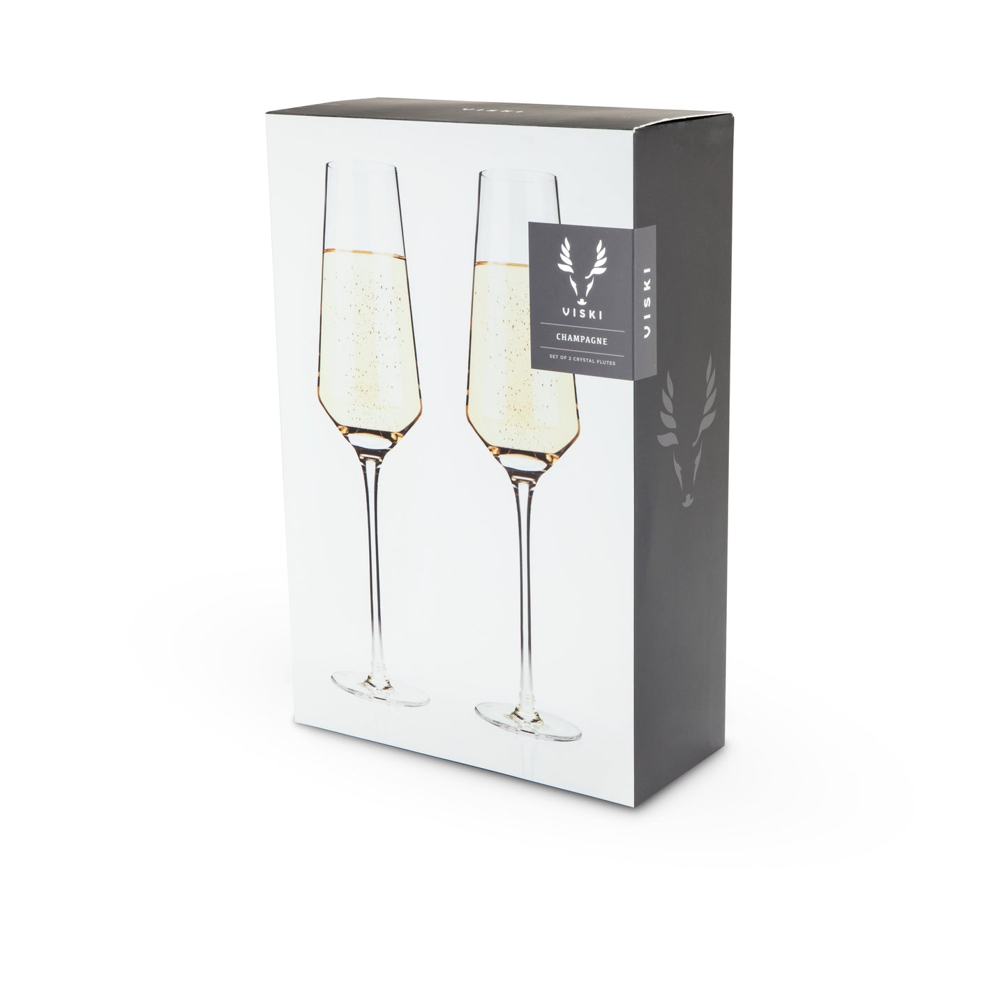 Ideal for effervescent sparkling wine, these stemmed champagne flutes are crafted from a lead-free crystal glass. This glass offers the most-elegant drinkware experience available.  Modern and classy, these glasses are sleek with precise angles. They are perfect for any occasion or the finest of dinner parties. The well-crafted construction results in a pair of wine glasses that will stand the test of time.