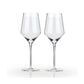 Ideal for rich or crisp white wine, these stemmed wine glasses are crafted from a lead-free crystal glass. This glass offers the most-elegant drinkware experience available. Modern and classy, these glasses are sleek with precise angles. They are perfect for any occasion or the finest of dinner parties. The well-crafted construction results in a pair of wine glasses that will stand the test of time.