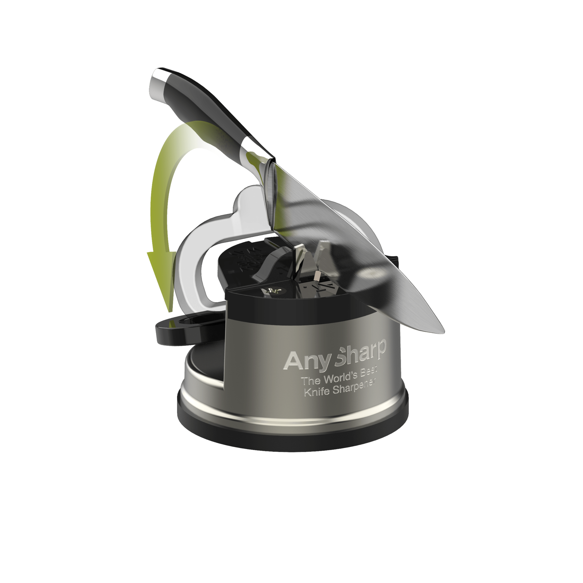 AnySharp knife sharpener on a white background