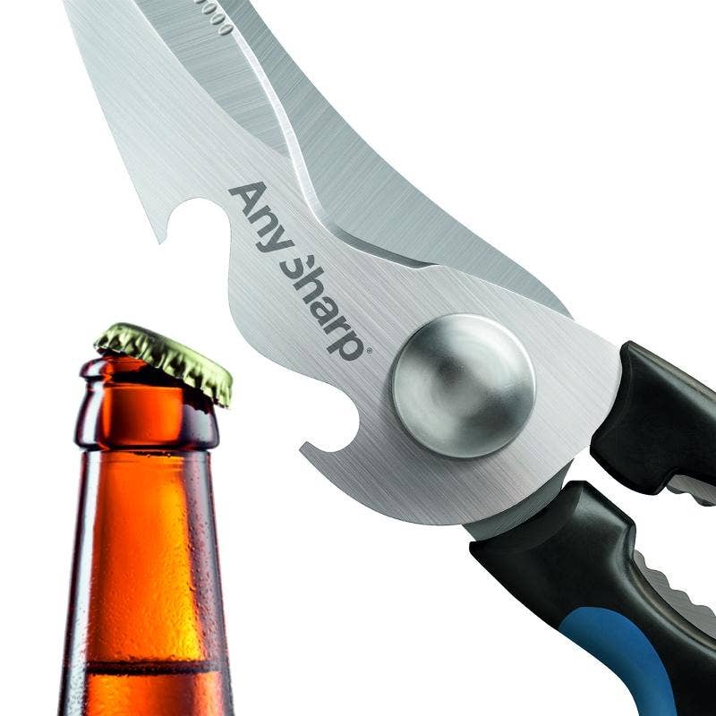 AnySharp multi-tool with bottle opener on a white background