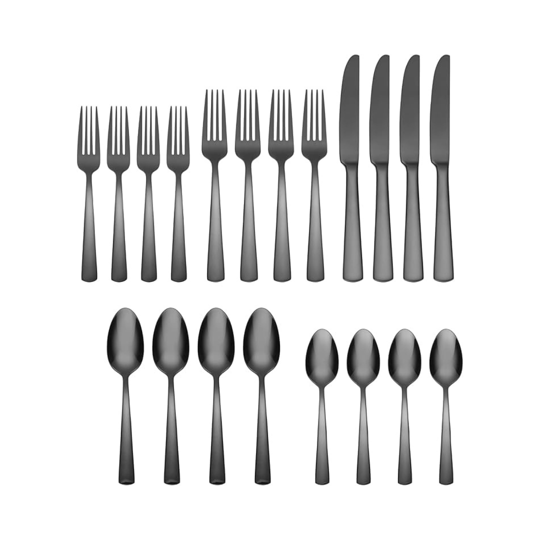 Aptitude Midnight Flatware - 20 Piece Set