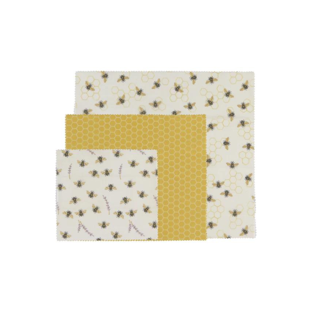 Beeswax Wrap - Bees - Set of 3