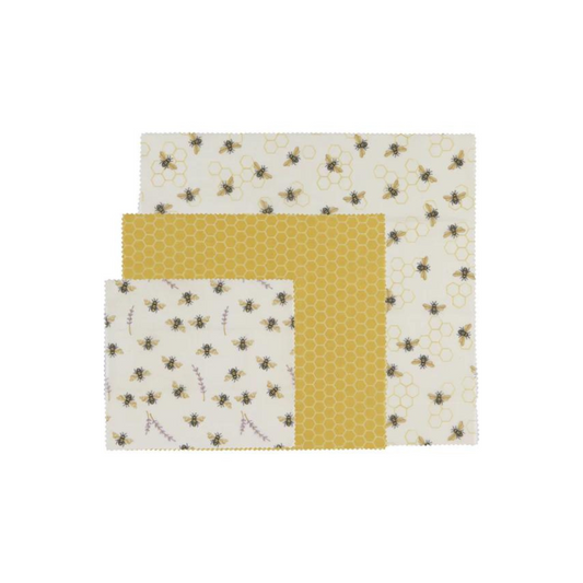 Beeswax Wrap - Bees - Set of 3