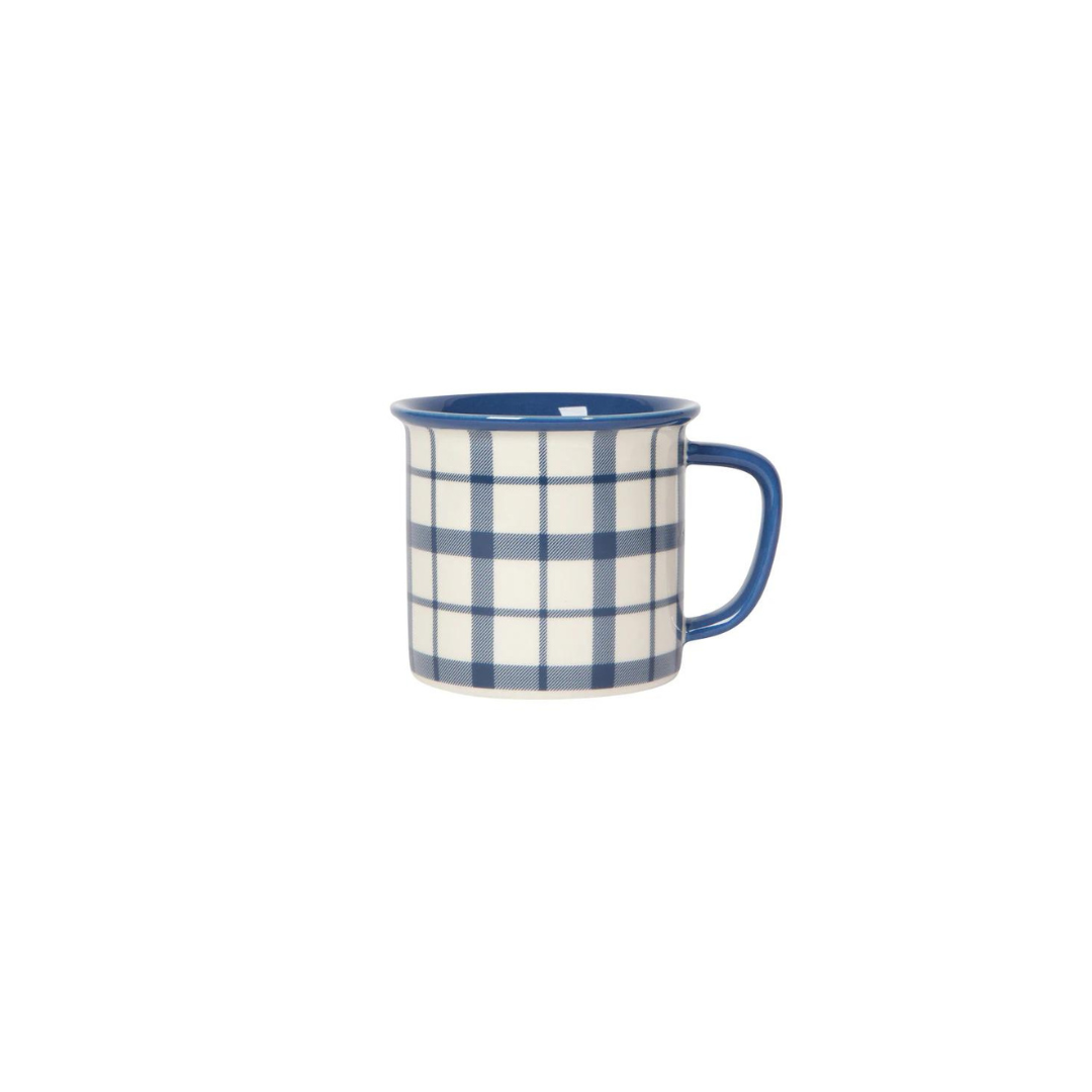 the Heritage Mug in Belle Plaid! With a timeless plaid pattern and contrasting rim.