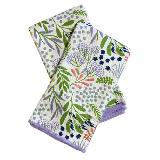 Biggie Towel Set of 2 - Lilac Floral