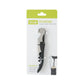 Double-Hinged Waiter's Corkscrew - Black