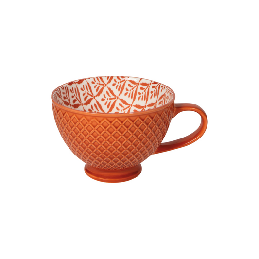 Latte Mug - Copper Leaves