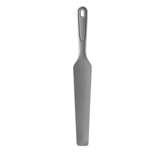 Gray kitchen blender spatula on a white background