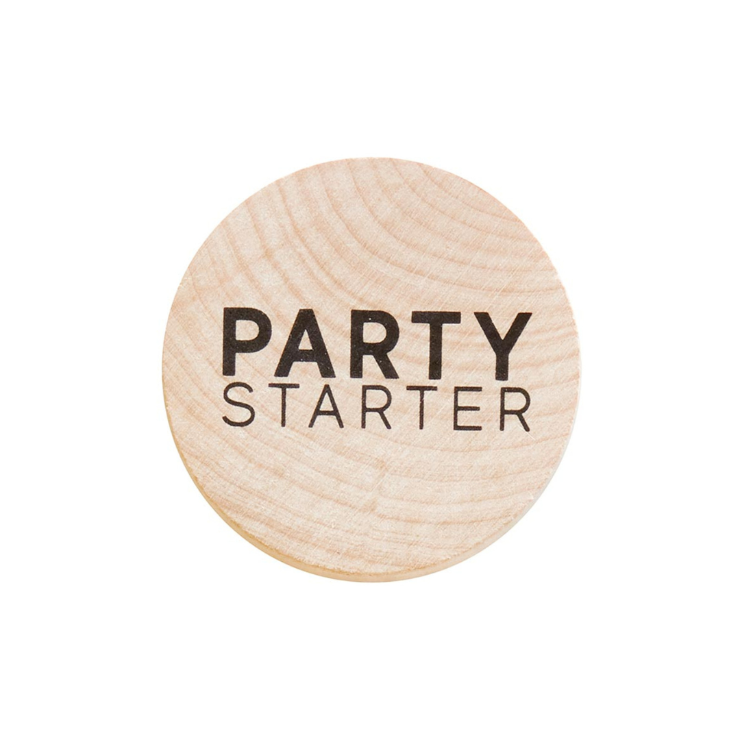 Introducing our Beech Wood Bottle Opener, affectionately dubbed the "Party Starter." Crack open your favorite drink with style using this fun and functional accessory. Its whimsical design makes it a great gift for anyone who enjoys a good time. Easily stick it on your refrigerator for convenient storage, ensuring it's always on hand when you're ready to kick off a celebration.