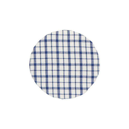 Bowl Covers - Belle Plaid - on a bowl top down