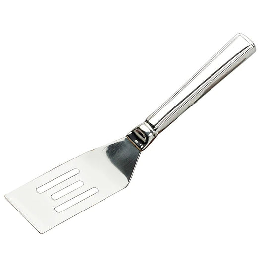 A versatile tool for the baker with a sweet tooth, this spatula is just the right size and shape for serving up rich brownies, dense fudge, or sections of fluffy sheet cake. No more missing out on corner pieces! You'll be able to get your share of deliciousness every time. You won't just be able to satisfy your cravings, you'll be able to do so with ease! The stainless steel blade makes sure your brownies come out of the pan with precision without leaving any crumbs behind.