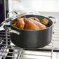 From comforting stews to pasta night perfection, the Valencia Pro 5.5 Quart Stock Pot is built to handle it all—beautifully. Crafted from ultra-durable, hard anodized aluminum and finished with a diamond-infused ceramic nonstick coating, it offers superior strength, scratch resistance, and effortless food release.