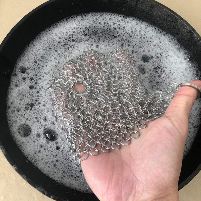 Chain Mail Cast Iron Cleaner