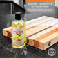 clark's cutting board oil being used on a cutting board on a counter restore the beauty of your wood bring out the board's rich natural color while protecting with a brand you trust