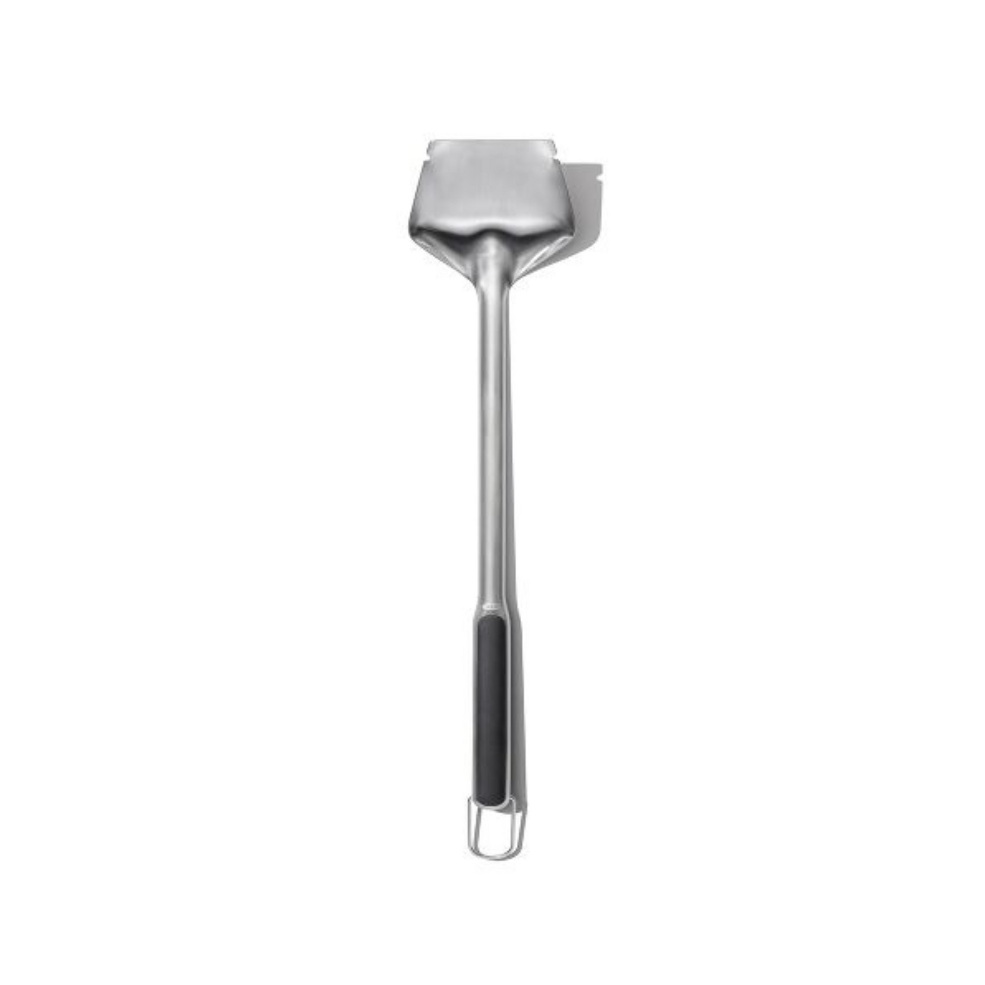 Maximize your charcoal grilling potential with the OXO Good Grips Coal Rake with Grill Lifter—the ultimate 3-in-1 solution for serious grillers. This ingeniously designed tool features a heat-resistant, extended neck that keeps your hands safely away from intense heat while providing precise control over coal arrangement for perfect temperature zones. 