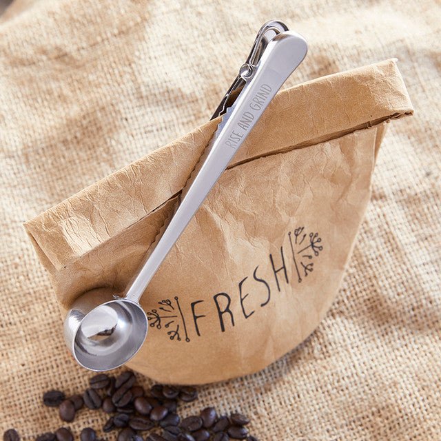 Coffee Scoop Clip - Rise And Grind