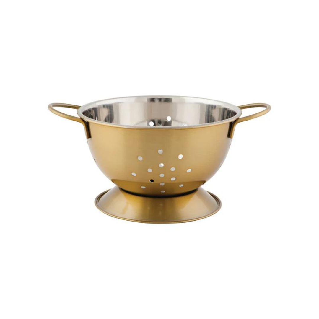 Colander - Gold - Small, side view