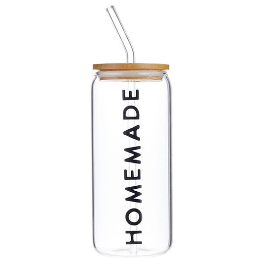 This coffee glass is the perfect addition for you or that special iced coffee lover in your life! Designed to hold 20 ounces of your favorite beverage, this glass tumbler combines style and functionality. It features a sleek bamboo lid that fits snugly to prevent spills and a glass straw for an eco-friendly sipping experience. Ideal for both home use and on-the-go hydration, this tumbler ensures you can enjoy your iced coffee, tea, or any refreshing drink wherever you are. 