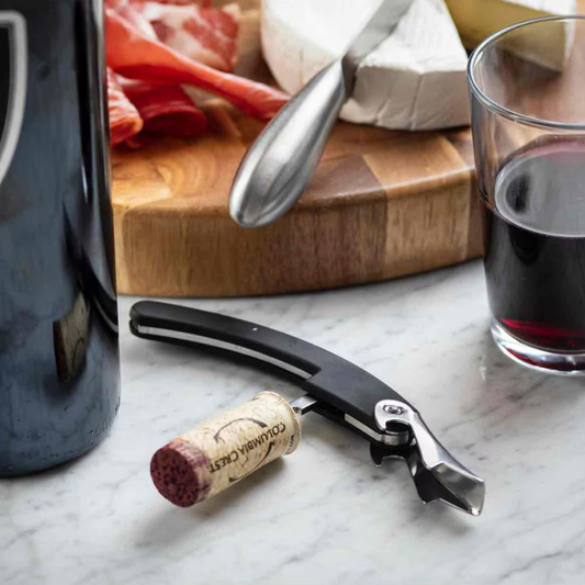 This versatile corkscrew isn’t just for wine; it also doubles as a trusty bottle opener for beers and other glass-bottled delights.