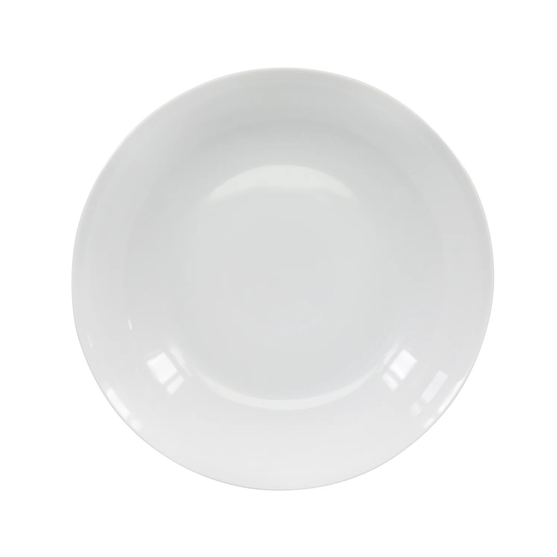 White ceramic bowl on a white background