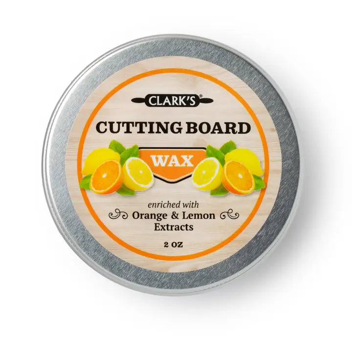 Clark's cutting board wax sample lid top