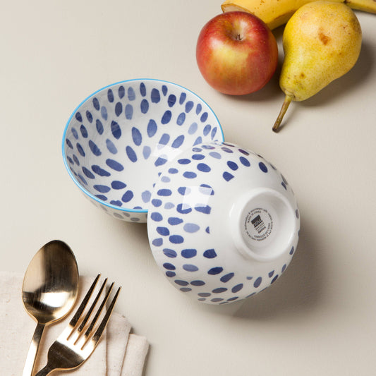 4 inch Bowl - Blue Spots