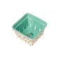 Ceramic berry basket with cherry design on a white background