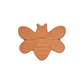 Butterfly-shaped terracotta tile on a white background