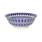 Blue and white pattern stamped bowl