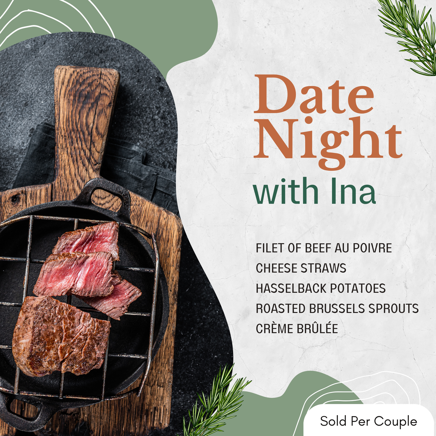 Date Night with Ina - Beef Au Poivre - 6 PM, Friday, July 25th, 2025
