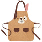 Children's apron with a dog design on a white background
