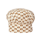 Chef's hat with dog pattern on a white background