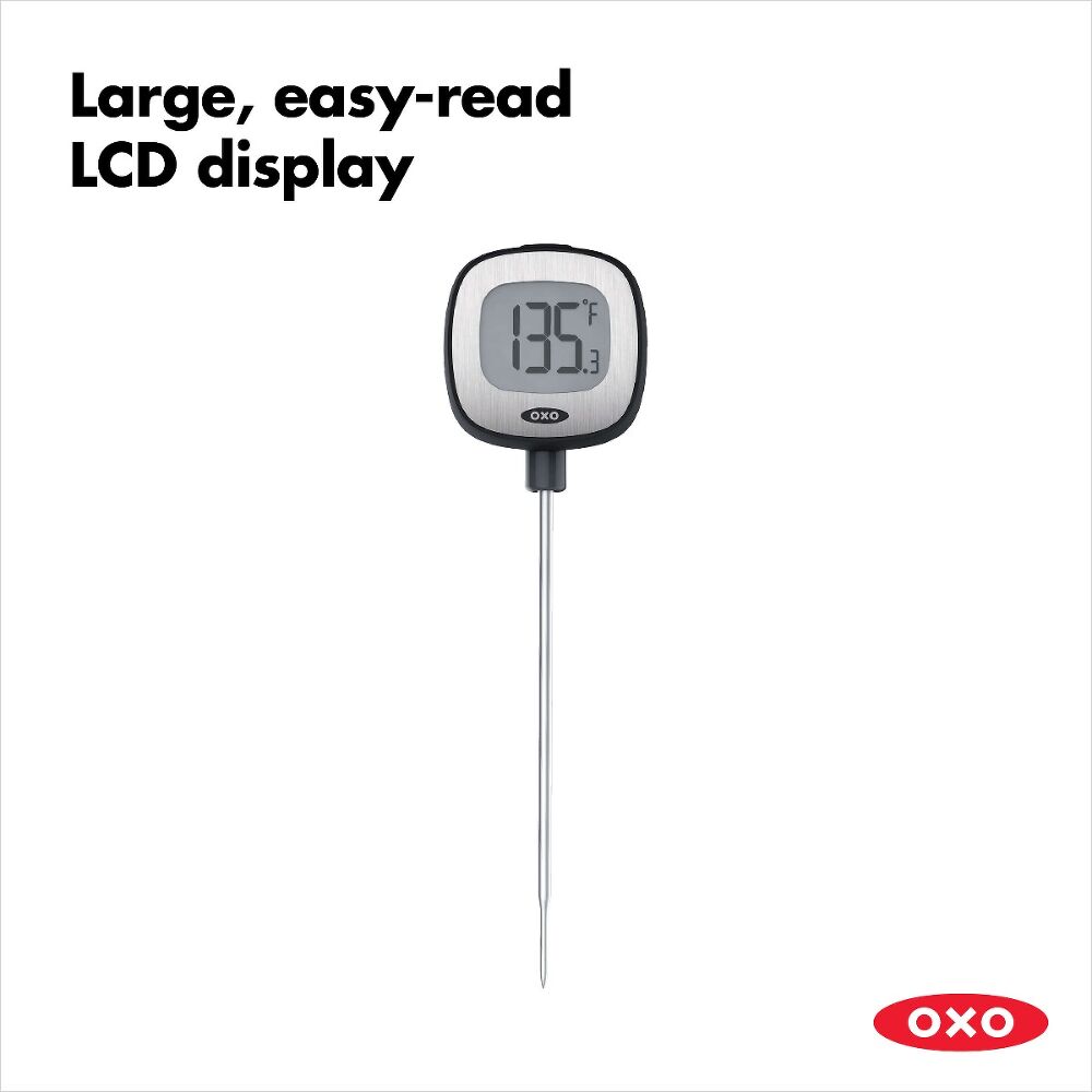 Large easy read lcd display oxo thermometer