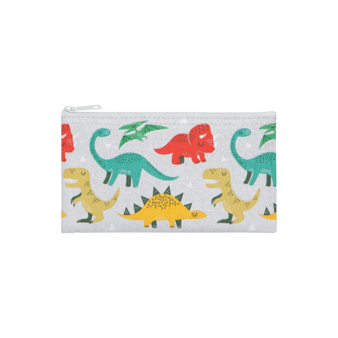  set of two snack bags feature a dinosaur pattern 