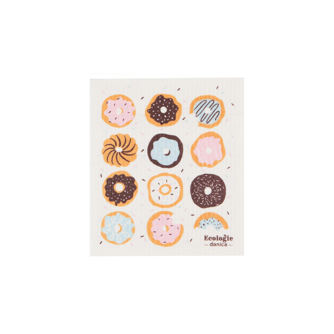 Donut let kitchen chores get you down—sweeten up your cleaning routine with the Donuts Swedish Sponge Cloth!